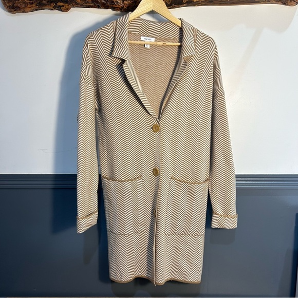 *Nine West Fall/ Winter Zig Zag Coatigan/ Cardigan with Front Pockets* - Picture 10 of 14